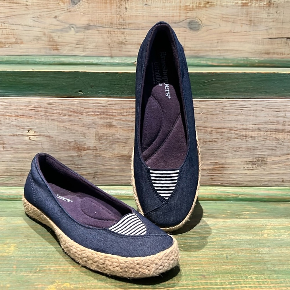 Women’s 7M Grasshoppers Ortholite Shoes - Navy